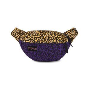 JanSport Fifth Ave Fanny Pack in Purple Leopard Life